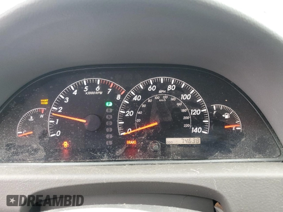2005 Toyota Camry LE z VIN 4T1BE30K05U579984, wystawiony jako Copart lot #58482875 z przebiegiem 74 638 mil mil oraz Szkoda całkowita • Salvage title. Historia ofert i sprzedaży dostępna na DreamBid. Obrazek 9.