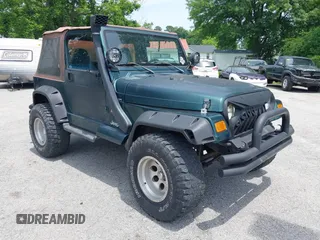 2000 Jeep Wrangler Sahara z VIN 1J4FA59S8YP722208, wystawiony jako IAAI lot #42294978 z przebiegiem 238 024 mil mil oraz . Historia ofert i sprzedaży dostępna na DreamBid. Obrazek 1.