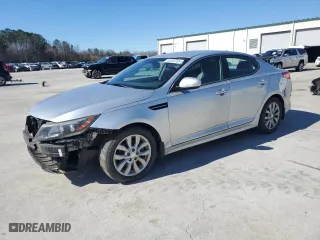 2014 Kia Optima EX with VIN 5XXGN4A71EG275918, listed as a Copart auction lot 45342385 with 143,421 mi miles and Salvage Title. Bid and sale history available at carsss.com. Image 1.