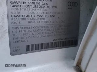 2015 Audi allroad Premium Plus with VIN WA1UFAFLXFA125978, listed as a Copart auction lot 84795264 with 72,714 mi miles and Clean Title. Bid and sale history available at carsss.com. Image 12.