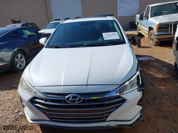 2019 Hyundai Elantra SEL with VIN 5NPD84LF7KH463762, listed as a IAAI auction lot 41465346 with 54,782 mi miles. Bid and sale history available at carsss.com. Image 12.