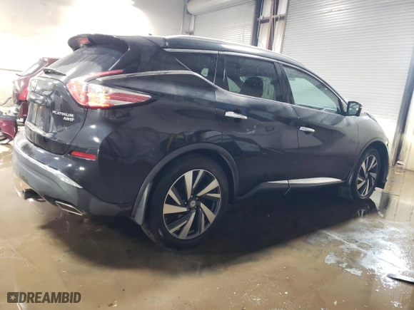2015 Nissan Murano SL with VIN 5N1AZ2MHXFN276408, listed as a Copart auction lot 44534205 with 89,743 mi miles and Salvage Title. Bid and sale history available at carsss.com. Image 3.