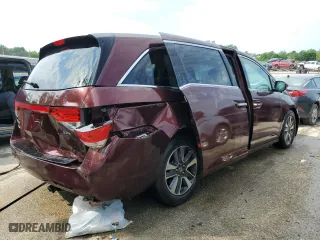 2015 Honda Odyssey Touring Elite with VIN 5FNRL5H99FB063722, listed as a Copart auction lot 55541634 with 143,308 mi miles and Salvage Title. Bid and sale history available at carsss.com. Image 3.