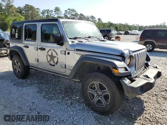 2018 Jeep Wrangler Unlimited Sport S z VIN 1C4HJXDG3JW120485, wystawiony jako Copart lot #52862065 z przebiegiem 55 853 mil mil oraz Szkoda całkowita • Salvage title. Historia ofert i sprzedaży dostępna na DreamBid. Obrazek 4.