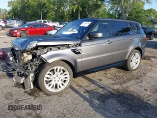 2019 Land Rover Range Rover Sport HSE with VIN SALWR2RV3KA819505, listed as a IAAI auction lot 41943336 with 64,827 mi miles. Bid and sale history available at carsss.com. Image 2.