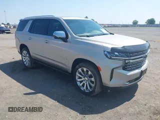 2023 Chevrolet Tahoe Premier with VIN 1GNSKSKD2PR109782, listed as a IAAI auction lot 42473138 with 42,179 mi miles and . Bid and sale history available at DreamBid. Image 1.