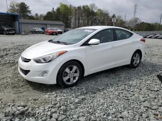 2013 Hyundai Elantra GLS PZEV with VIN 5NPDH4AEXDH386253, listed as a Copart auction lot 51627425 with 93,053 mi miles and Salvage Title. Bid and sale history available at carsss.com. Image 1.