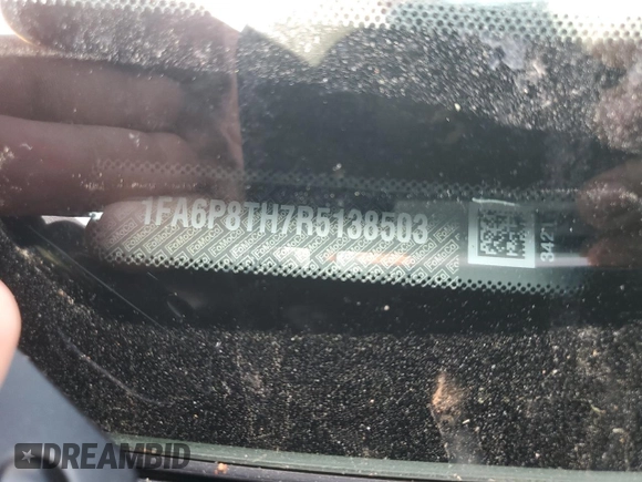 2024 Ford Mustang EcoBoost with VIN 1FA6P8TH7R5138503, listed as a Copart auction lot 55249985 with 18,714 mi miles and Salvage title. Bid and sale history available at DreamBid. Image 13.