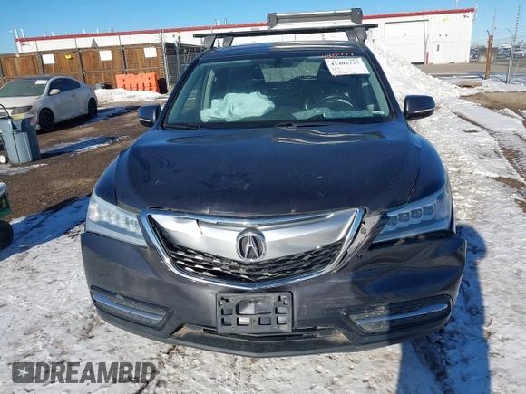 2016 Acura MDX with VIN 5FRYD4H27GB043605, listed as a IAAI auction lot 41402737 with 129,259 mi miles. Bid and sale history available at carsss.com. Image 12.