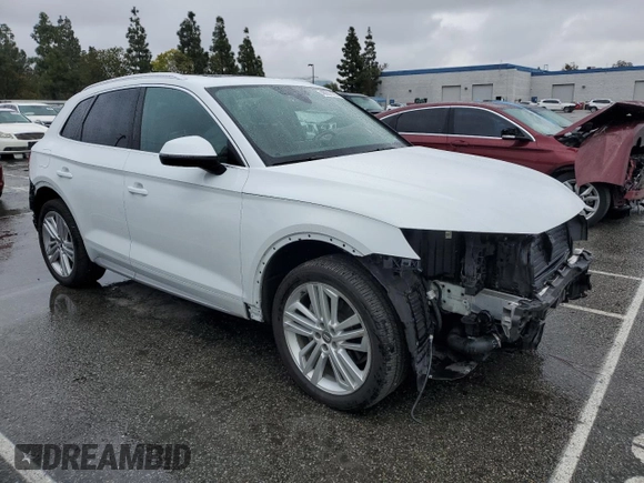 2020 Audi Q5 Premium Plus with VIN WA1BNAFY0L2037761, listed as a Copart auction lot 48557125 with 38,667 mi miles and Salvage Title. Bid and sale history available at carsss.com. Image 4.
