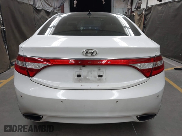 2013 Hyundai Azera with VIN KMHFH4JG1DA330604, listed as a IAAI auction lot 41966248 with 126,554 mi miles. Bid and sale history available at carsss.com. Image 16.