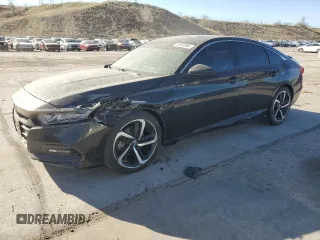 2019 Honda Accord Sport with VIN 1HGCV2F33KA034105, listed as a Copart auction lot 53352845 with 52,349 mi miles and Salvage title. Bid and sale history available at DreamBid. Image 1.