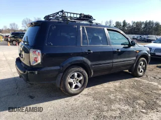 2006 Honda Pilot EX-L with VIN 5FNYF18726B019216, listed as a Copart auction lot 45735795 with 219,600 mi miles and Clean Title. Bid and sale history available at DreamBid. Image 3.