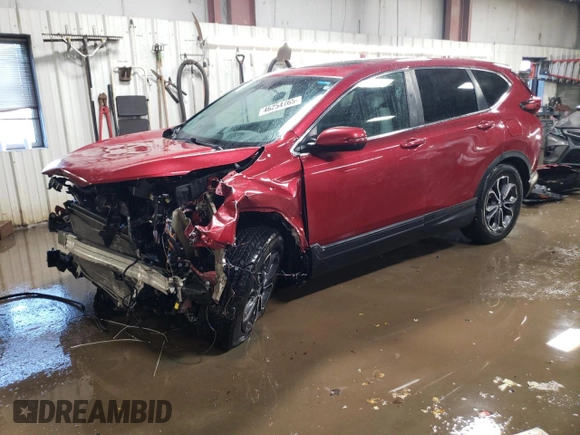 2020 Honda CR-V EX with VIN 5J6RW2H52LL004775, listed as a Copart auction lot 46254765 with 0 mi miles and Salvage Title. Bid and sale history available at carsss.com. Image 1.