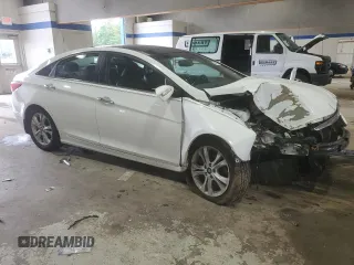 2013 Hyundai Sonata Limited with VIN 5NPEC4AC3DH655677, listed as a Copart auction lot 58614215 with 146,805 mi miles and Clean title. Bid and sale history available at DreamBid. Image 4.
