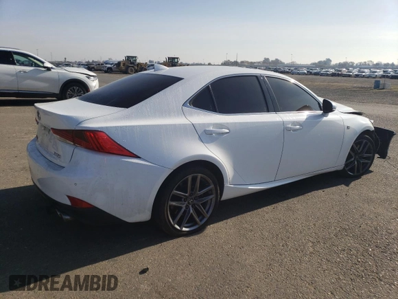 2020 Lexus IS with VIN JTHGZ1B21L5036925, listed as a Copart auction lot 84538224 with 45,831 mi miles and Salvage Title. Bid and sale history available at carsss.com. Image 3.