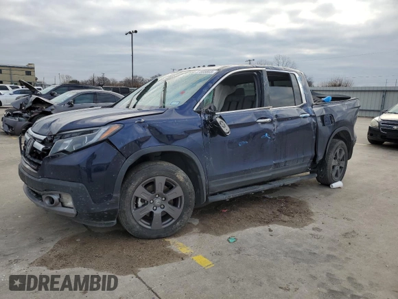 2020 Honda Ridgeline RTL-E with VIN 5FPYK3F71LB013551, listed as a Copart auction lot 37805883 with Not provided miles and . Bid and sale history available at DreamBid. Image 1.