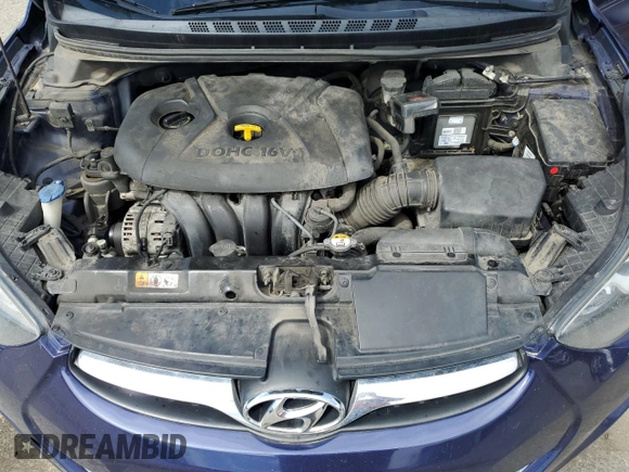 2013 Hyundai Elantra GLS with VIN 5NPDH4AE7DH441418, listed as a Copart auction lot 64474495 with 201,244 mi miles and Clean title. Bid and sale history available at DreamBid. Image 11.