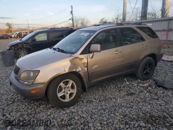 2000 Lexus RX 300 with VIN JT6HF10UXY0164837, listed as a Copart auction lot 83359744 with 187,631 mi miles and Salvage Title. Bid and sale history available at carsss.com. Image 1.