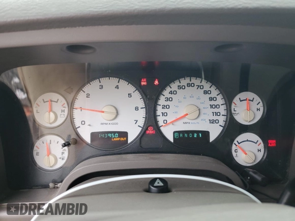 2002 Dodge 1500 with VIN 1D7HA16K52J232739, listed as a Copart auction lot 73134014 with 143,950 mi miles and Salvage Title. Bid and sale history available at DreamBid. Image 9.