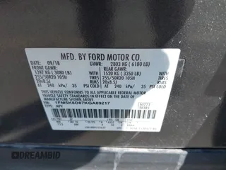 2019 Ford Explorer XLT z VIN 1FM5K8D87KGA09217, wystawiony jako IAAI lot #41696326 z przebiegiem 60 785 mil mil oraz . Historia ofert i sprzedaży dostępna na DreamBid. Obrazek 9.