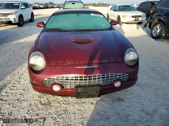 2004 Ford Thunderbird Deluxe with VIN 1FAHP60A14Y111339, listed as a Copart auction lot 77588194 with 0 mi miles and Salvage Title. Bid and sale history available at carsss.com. Image 5.