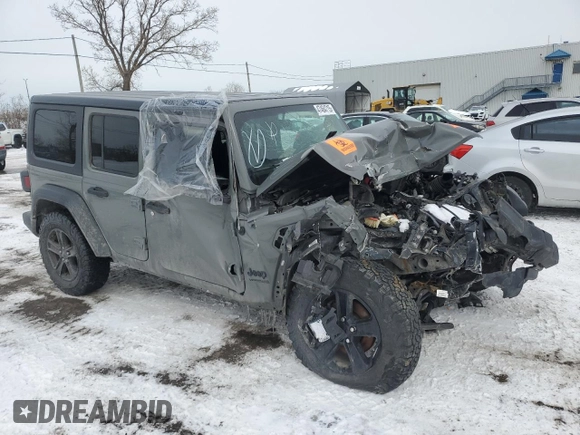 2022 Jeep Wrangler Unlimited Willys с VIN 1C4HJXDN2NW279504, выставлен на аукционе Copart как лот 47464715 с пробегом Не указан миль и Списание • Salvage title. История ставок и продаж доступна на DreamBid. Изображение 4.