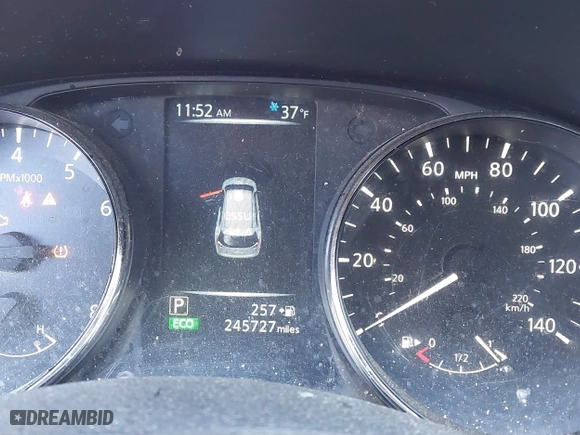 2017 Nissan Rogue SL with VIN JN8AT2MV0HW279217, listed as a IAAI auction lot 41797693 with 245,727 mi miles. Bid and sale history available at carsss.com. Image 7.