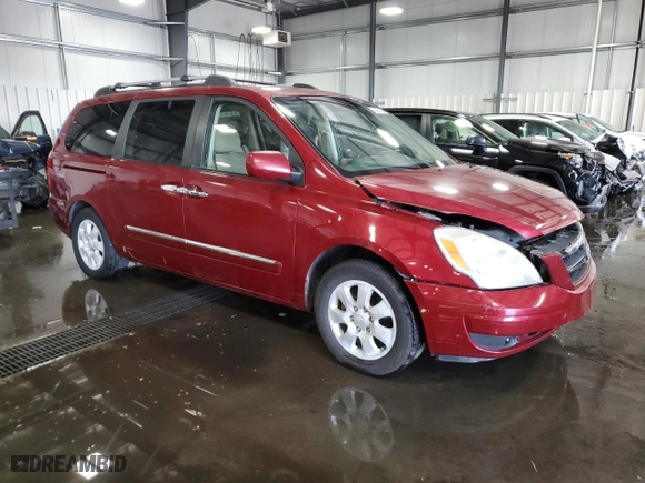 2008 Hyundai Entourage GLS with VIN KNDMC233186046729, listed as a Copart auction lot 76093674 with 184,272 mi miles and Salvage Title. Bid and sale history available at carsss.com. Image 4.