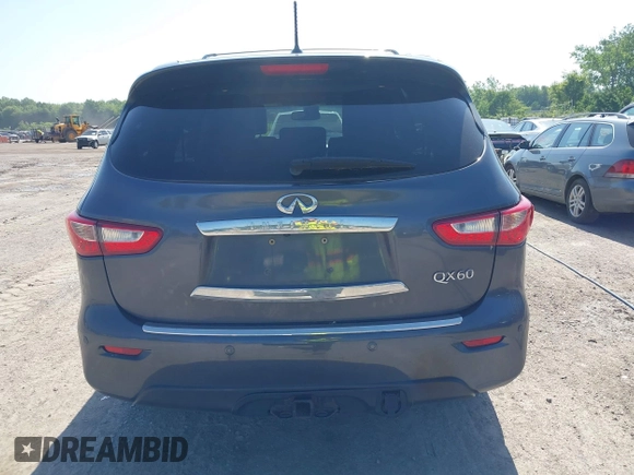 2014 Infiniti QX60 with VIN 5N1AL0MM6EC506295, listed as a IAAI auction lot 42549315 with 157,766 mi miles and . Bid and sale history available at DreamBid. Image 16.