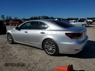 2015 Lexus LS 460 with VIN JTHBL5EFXF5133806, listed as a Copart auction lot 81493074 with 158,601 mi miles and Salvage title. Bid and sale history available at DreamBid. Image 2.