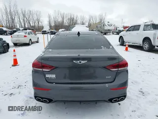2019 Genesis G80 3.3T Sport with VIN KMHGN4JB5KU295935, listed as a IAAI auction lot 41481877 with 53,623 mi miles. Bid and sale history available at carsss.com. Image 17.