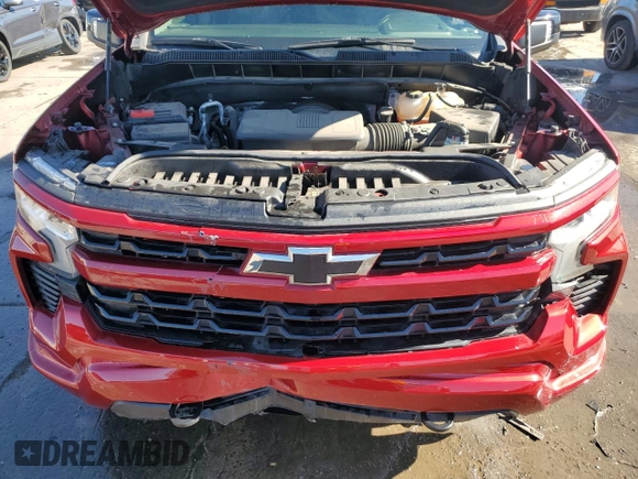 2023 Chevrolet Silverado 1500 RST with VIN 1GCUDEED8PZ206719, listed as a Copart auction lot 50555575 with 15,310 mi miles and Salvage Title. Bid and sale history available at DreamBid. Image 11.