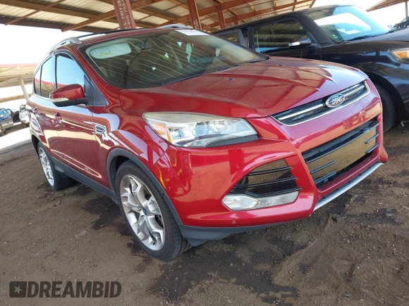 2013 Ford Escape Titanium with VIN 1FMCU0J96DUB08681, listed as a IAAI auction lot 42068864 with 102,094 mi miles and . Bid and sale history available at carsss.com. Image 1.