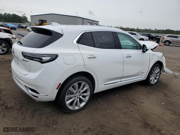 2021 Buick Envision Avenir with VIN LRBFZRR49MD194647, listed as a Copart auction lot 66044024 with 41,745 mi miles and Salvage Title. Bid and sale history available at carsss.com. Image 3.