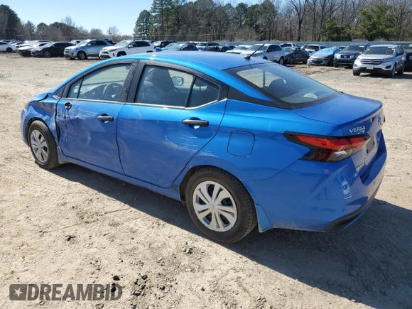 2021 Nissan Versa S with VIN 3N1CN8DV0ML907362, listed as a Copart auction lot 46853095 with 51,868 mi miles and Salvage Title. Bid and sale history available at carsss.com. Image 2.