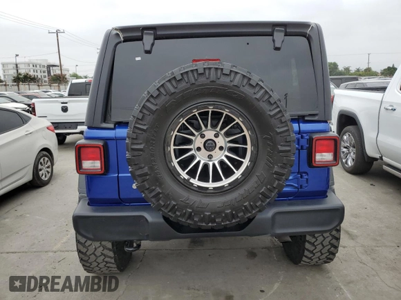 2020 Jeep Wrangler Unlimited Sport S with VIN 1C4HJXDN3LW181949, listed as a Copart auction lot 62301625 with 50,091 mi miles and Salvage title. Bid and sale history available at DreamBid. Image 6.