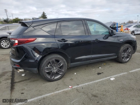 2019 Acura RDX w/A-Spec Pkg with VIN 5J8TC1H68KL001290, listed as a Copart auction lot 42747165 with 0 mi miles and Salvage Title. Bid and sale history available at carsss.com. Image 3.