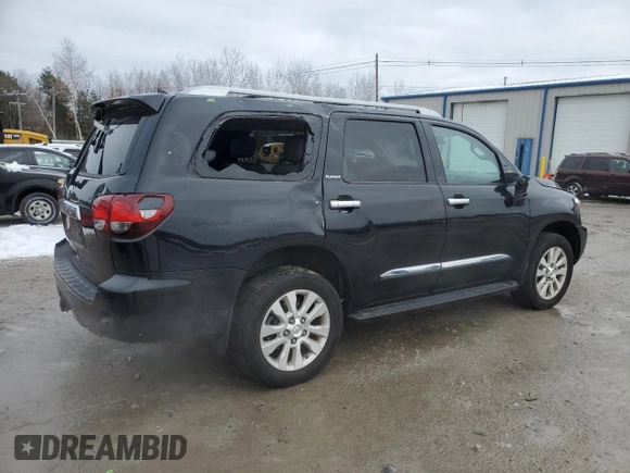 2018 Toyota Sequoia Platinum with VIN 5TDDY5G10JS161307, listed as a Copart auction lot 40646674 with 46,751 mi miles. Bid and sale history available at carsss.com. Image 3.