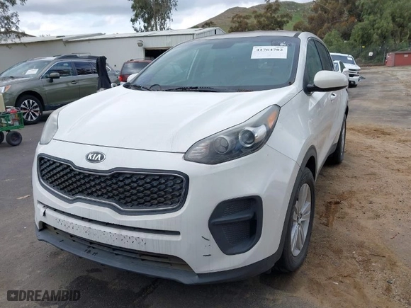 2018 Kia Sportage LX with VIN KNDPM3AC0J7332803, listed as a IAAI auction lot 41764702 with 72,180 mi miles. Bid and sale history available at carsss.com. Image 6.