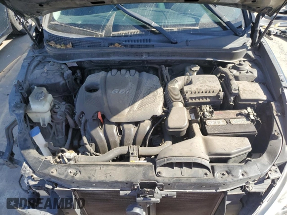 2013 Hyundai Sonata GLS with VIN 5NPEB4AC1DH684887, listed as a Copart auction lot 58855955 with 153,254 mi miles and Salvage title. Bid and sale history available at DreamBid. Image 11.