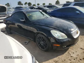 2002 Lexus SC 430 with VIN JTHFN48Y120033216, listed as a Copart auction lot 75189014 with Not Provided miles and Salvage Title. Bid and sale history available at DreamBid. Image 4.