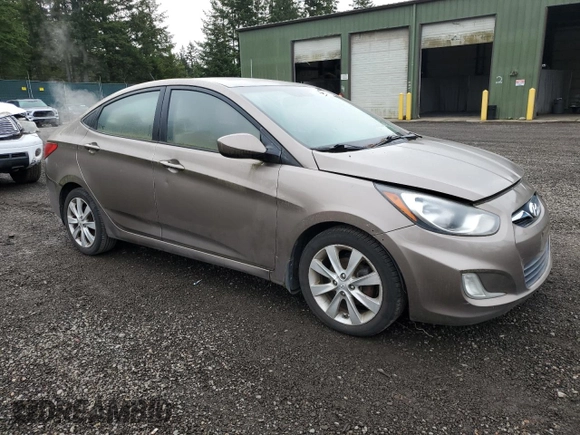 2012 Hyundai Accent GLS with VIN KMHCU4AE9CU169476, listed as a Copart auction lot 48805265 with 170,008 mi miles and Clean Title. Bid and sale history available at carsss.com. Image 4.