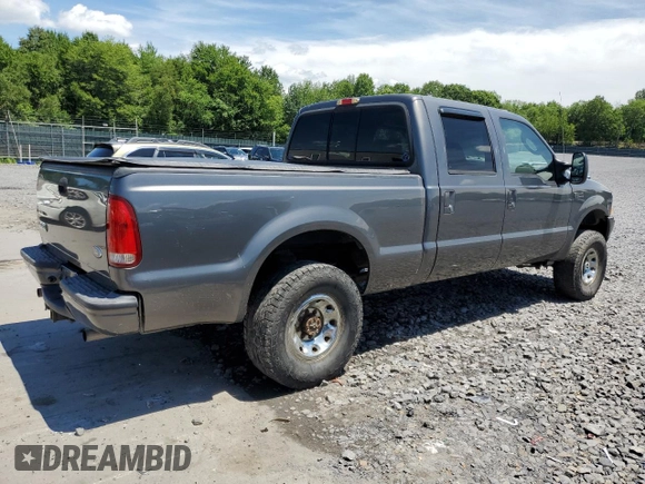 2004 Ford F-250 XL with VIN 1FTNW21L14EA16600, listed as a Copart auction lot 62814805 with 222,493 mi miles and Salvage title. Bid and sale history available at DreamBid. Image 3.