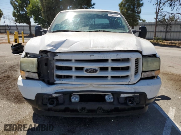 2003 Ford Super Duty F-250 XL with VIN 1FTNW20S43EA50117, listed as a Copart auction lot 70412844 with 224,403 mi miles and Salvage Title. Bid and sale history available at carsss.com. Image 5.