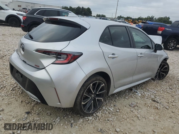 2019 Toyota Corolla Hatchback SE with VIN JTNK4RBE7K3030295, listed as a Copart auction lot 69841584 with 0 mi miles and Salvage Title. Bid and sale history available at carsss.com. Image 3.