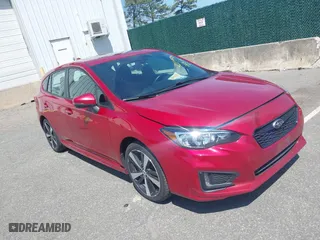 2017 Subaru Impreza Sport with VIN 4S3GTAM67H3738222, listed as a IAAI auction lot 42114564 with 116,600 mi miles. Bid and sale history available at carsss.com. Image 1.