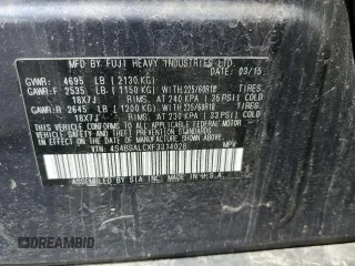2015 Subaru Outback Limited z VIN 4S4BSALCXF3314028, wystawiony jako Copart lot #58548795 z przebiegiem 129 801 mil mil oraz Szkoda całkowita • Salvage title. Historia ofert i sprzedaży dostępna na DreamBid. Obrazek 13.