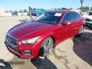 2014 Infiniti Q50 Sport with VIN JN1BV7AP4EM676615, listed as a IAAI auction lot 42007415 with 80,276 mi miles and . Bid and sale history available at DreamBid. Image 19.