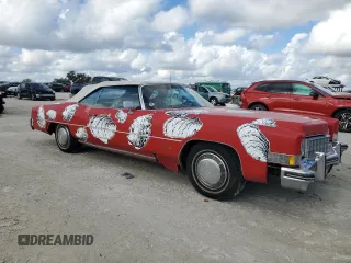 1973 Cadillac Eldorado z VIN 6L67S30429866, wystawiony jako Copart lot #87187334 z przebiegiem 94 585 mil mil oraz Szkoda całkowita • Salvage title. Historia ofert i sprzedaży dostępna na DreamBid. Obrazek 4.